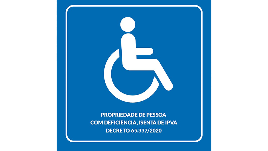 Modelo de adesivo para ser fixado no carro