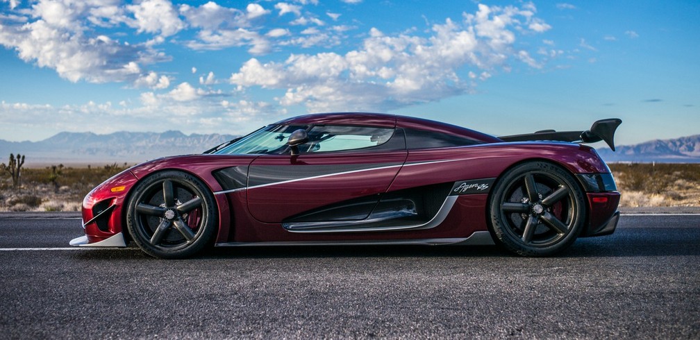 Koenigsegg Agera RS usado para bater recordes de velocidade no último fim de semana — Foto: Steven Wade/Divulgação