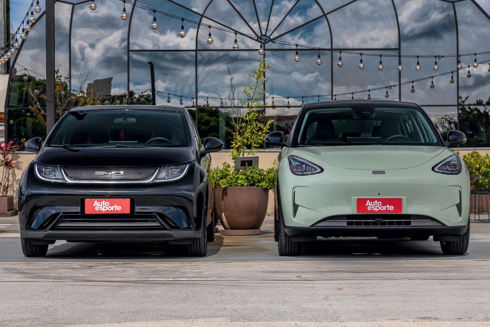 BYD Dolphin GS e Geely EX2 Max — Foto: Renato Durães/Autoesporte