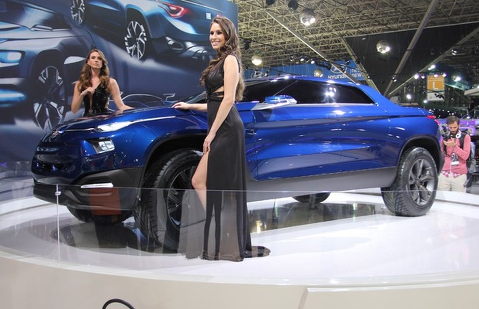 Fiat FCC4 no Salão do Automóvel (Foto: Gustavo Maffei/Auto News Brasil) — Foto: Auto Esporte