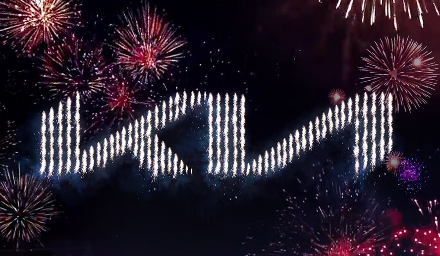 Novo Logotipo Kia Fogos Artifício
