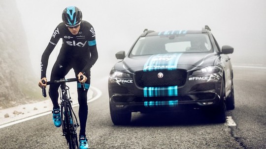 Jaguar F-Pace será carro de apoio de equipe de ciclismo no Tour de France