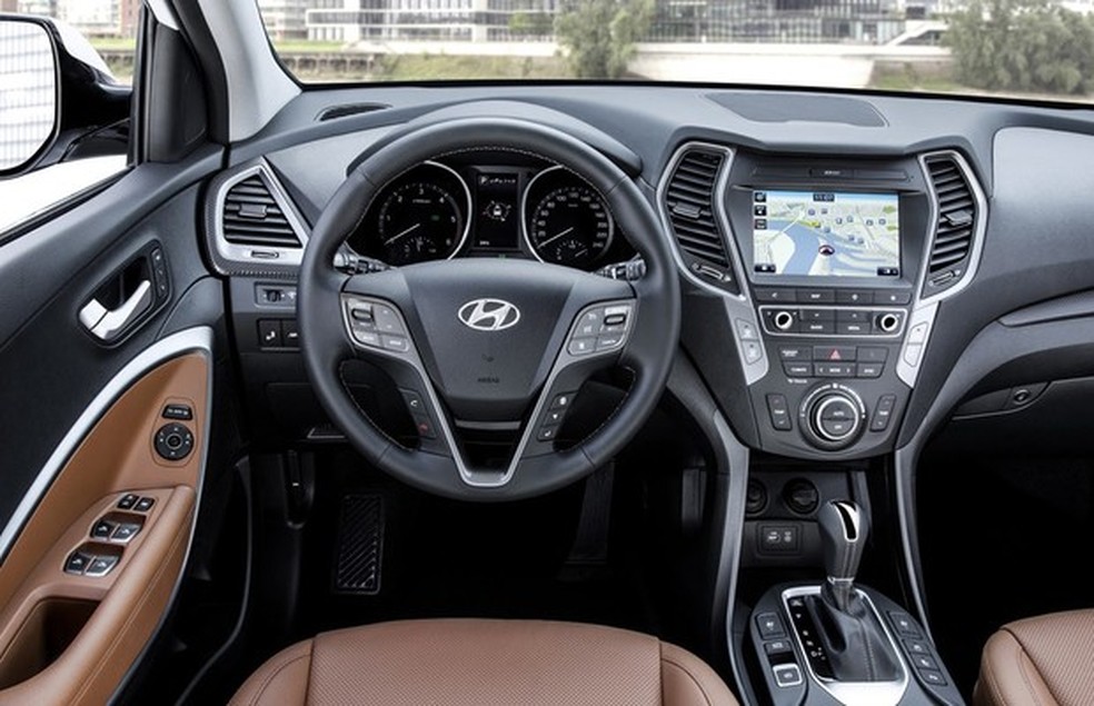 Hyundai Santa Fe reestilizado (Foto: Divulgação) — Foto: Auto Esporte