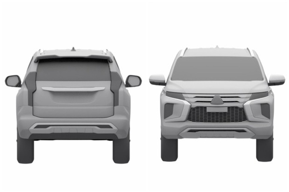 Facelift do Mitsubishi Pajero Sport é registrado no INPI, mas sem previsão de chegada no Brasil (Foto: Reprodução/INPI) — Foto: Auto Esporte
