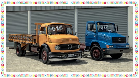 Colecionador tem um dos primeiros caminhões do Brasil e modelo de 40 anos 0 km 