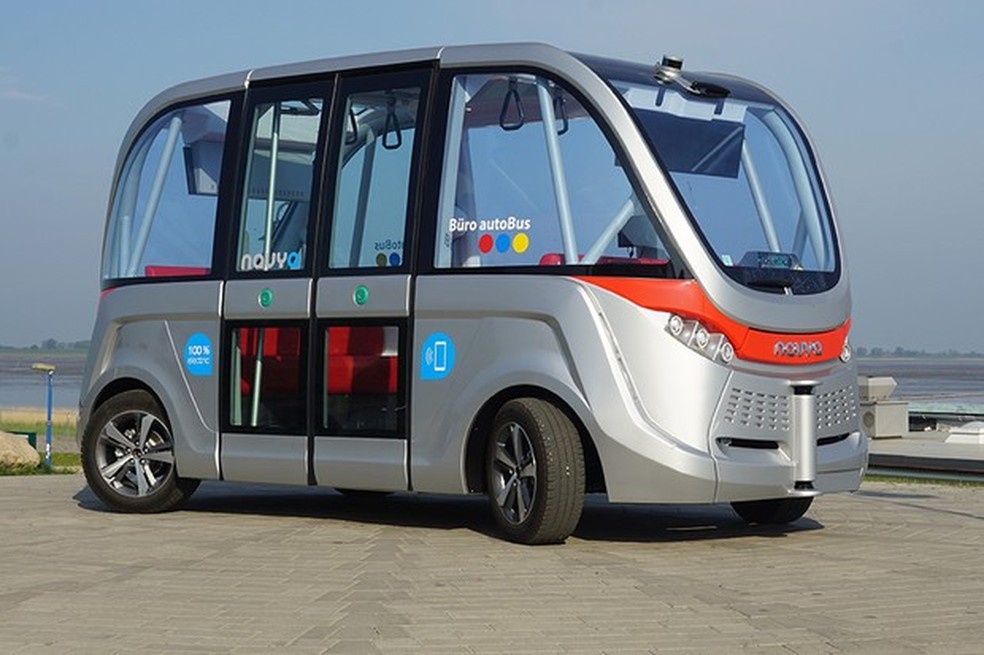 Micro-ônibus autônomo da empresa francesa Navya (Foto: Divulgação) — Foto: Auto Esporte