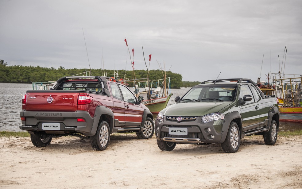 Fiat Strada é a única representante da Fiat no ranking dos mais vendidos — Foto: Divulgação