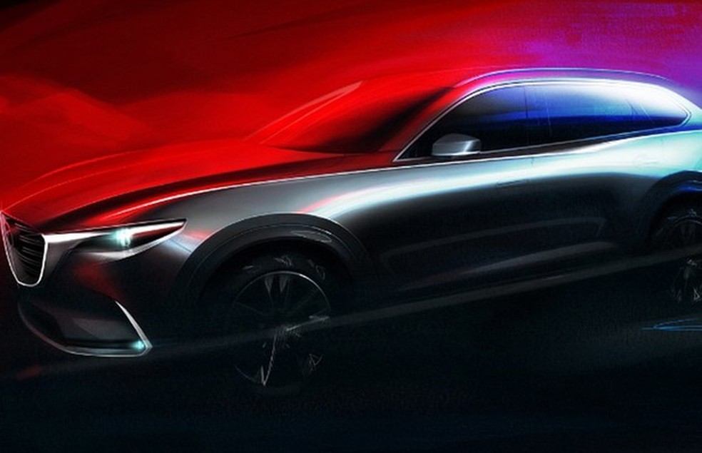 Teaser do Mazda CX-9 (Foto: Divulgação) — Foto: Auto Esporte