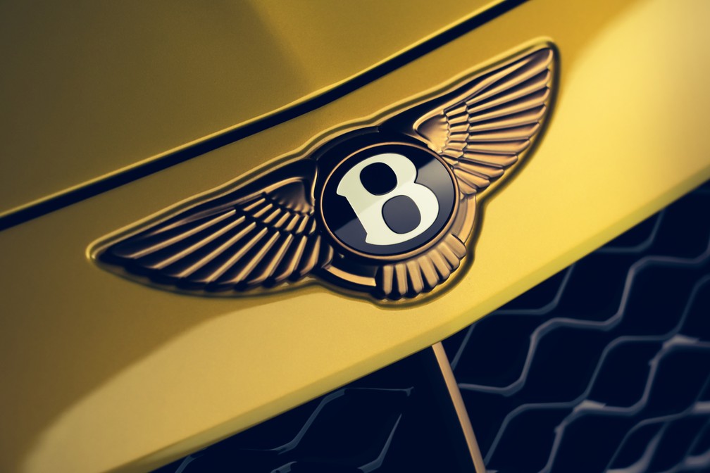 Logotipo da Bentley no Bacalar é feito de bronze — Foto: Divulgação