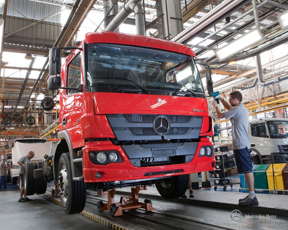 Em virtude do aquecimento de setores como o agronegócio e o de comércio eletrônico, segmento de caminhões registra alta na fabricação — Foto: Divulgação