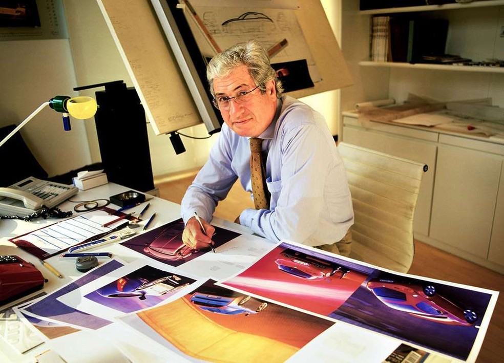 Giorgetto Giugiaro, o pai do visual clássico do Fiat Uno — Foto: Reprodução