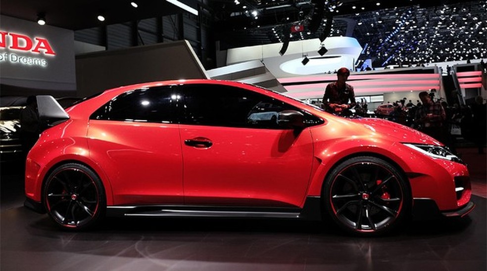 Honda Civic Type R Concept no Salão de Genebra (Foto: Newspress) — Foto: Auto Esporte