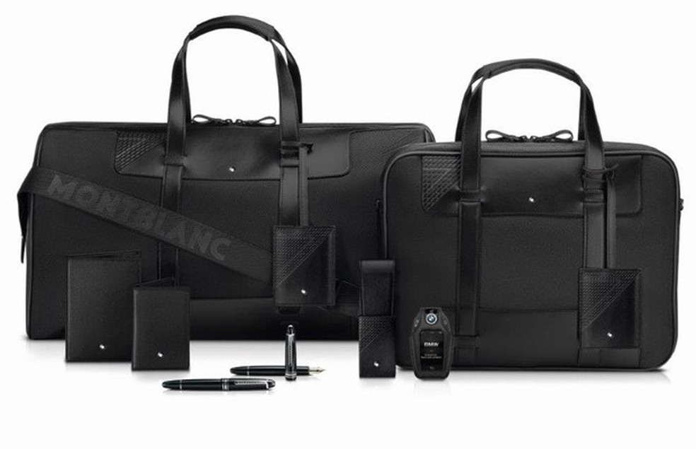 Kit da Montblanc feito sob encomenda para a BMW Lifestyle (Foto: Divulgação) — Foto: Auto Esporte