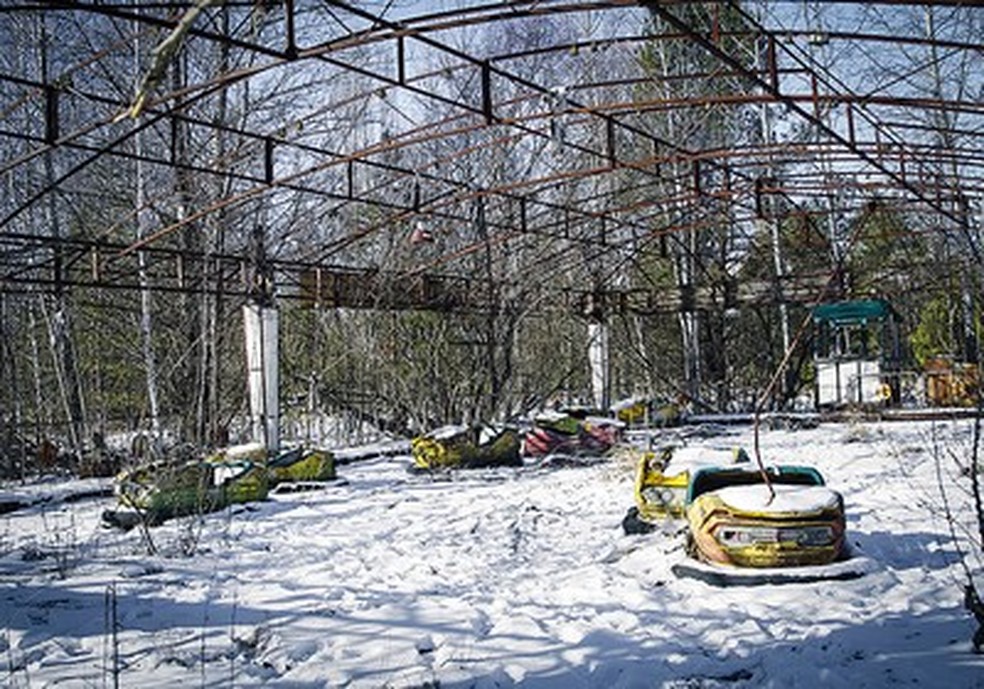 Parque de diversões, um toque dramático ao local da tragédia (Foto: Guilber Hidaka/Bufalos) — Foto: Auto Esporte