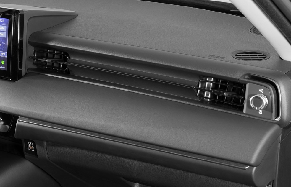 Novo Honda HR-V tem saídas de ventilação convencionais; modo para tornar o vento difuso é novidade — Foto: Divulgação