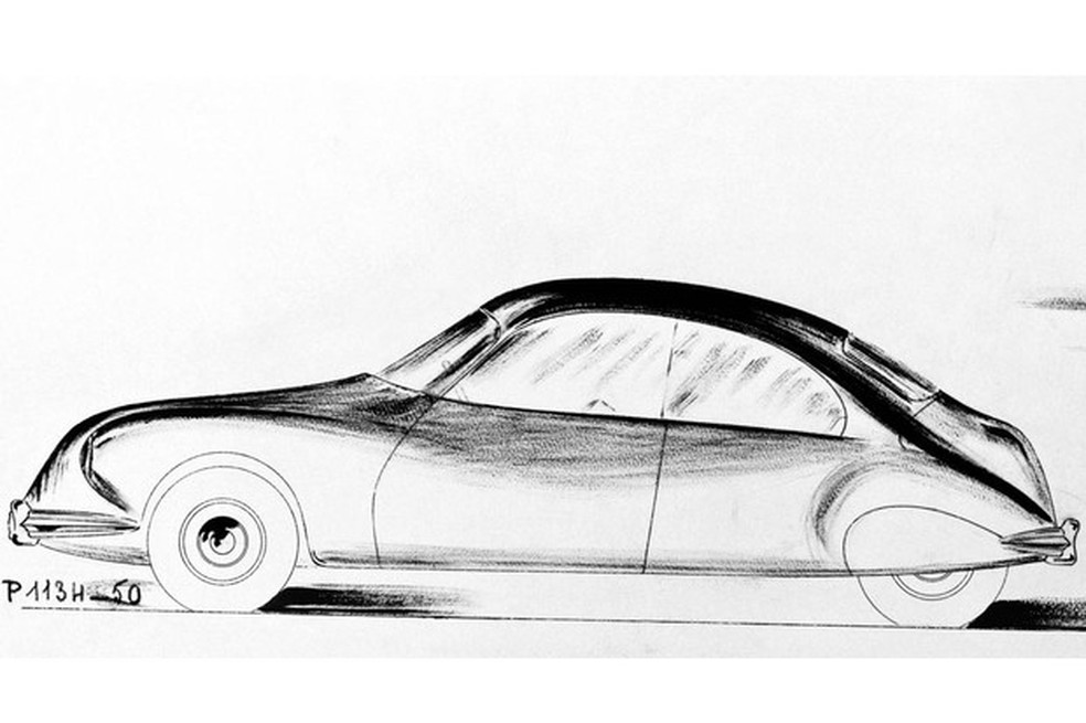 Primeiro esboço do DS surgiu em 1950 das mãos do designer italiano Flaminio Bertoni (Foto: Divulgação) — Foto: Auto Esporte