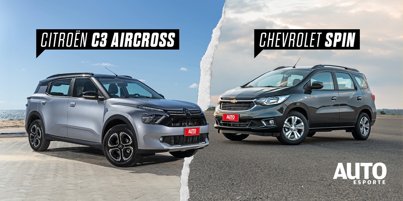 Citroën C3 Aircross x Chevrolet Spin: preços, motores, consumo e dimensões