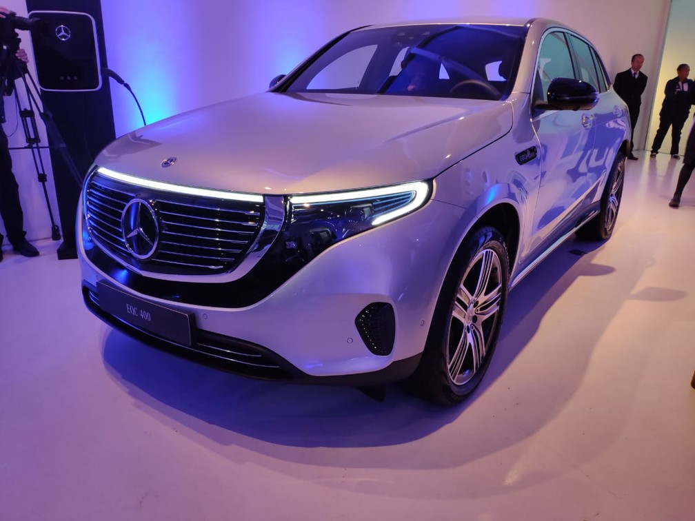 Elétrico Mercedes-Benz EQC é apresentado em São Paulo e será vendido no Brasil em 2020 — Foto: André Paixão/G1
