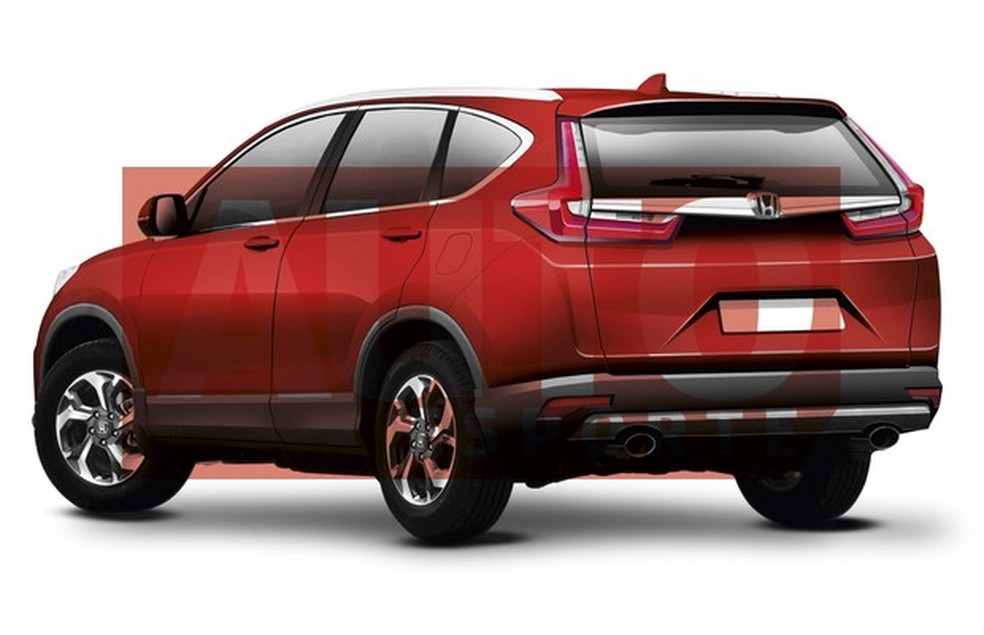 Traseira do novo CR-V terá lanternas em leds com efeito tridimensional (Foto: Renato Aspromonte/Auto News Brasil) — Foto: Auto Esporte