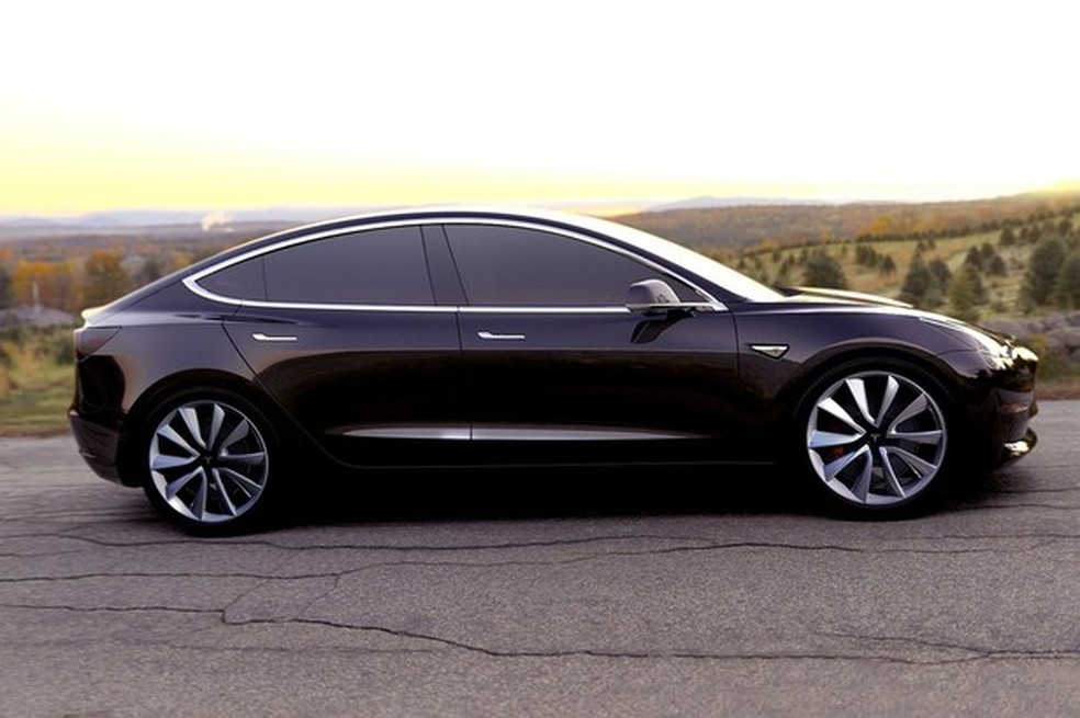 Tesla Model 3 (Foto: Divulgação) — Foto: Auto Esporte