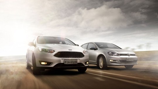 Comparativo: Volkswagen Golf 1.6 Comfortline X Ford Focus 1.6 SE Plus