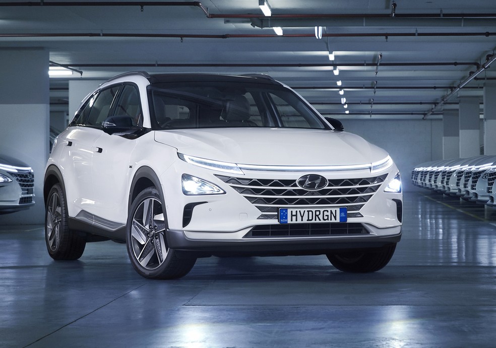 Hyundai Nexo traz célula de combustível hidrogênio — Foto: Divulgação