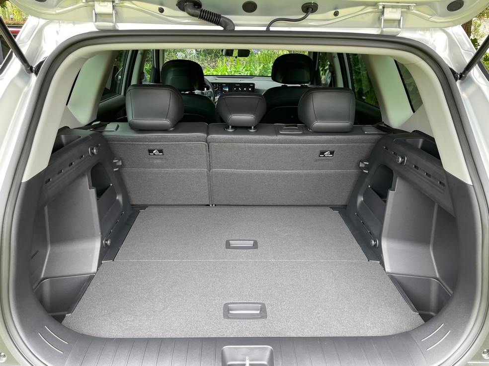 Kia EV5 tem bom aproveitamento de espaço — Foto: Cauê Lira/Auto News Brasil