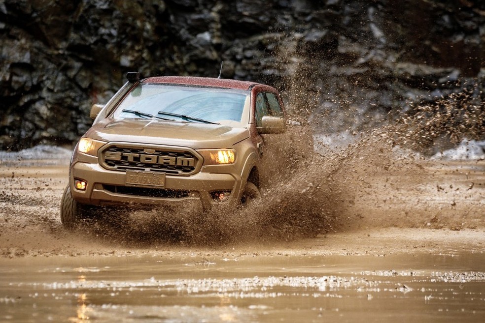 Ford Ranger Storm conta com um conjunto de pneus desenvolvido sob medida (Foto: Divulgação) — Foto: Auto Esporte