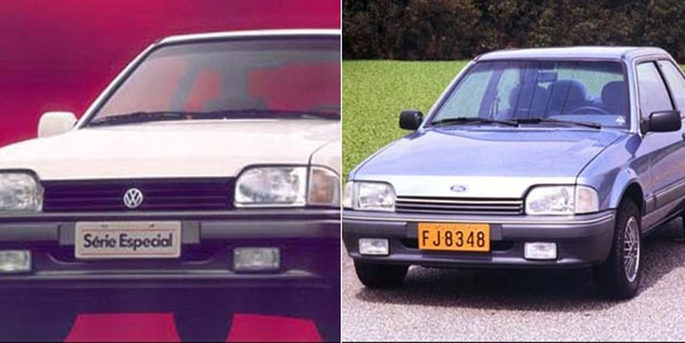 Volkswagen Apollo e Ford Verona — Foto: Divulgação