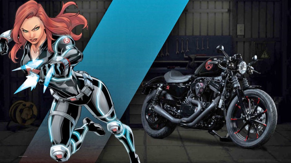 Black Widow - Harley-Davidson Iron 883, a.k.a. Uncompromising