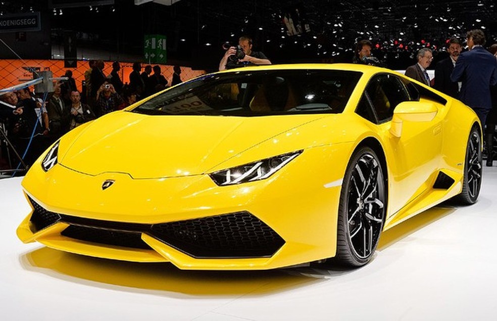 Lamborghini Huracán no Salão de Genebra (Foto: Newspress) — Foto: Auto Esporte