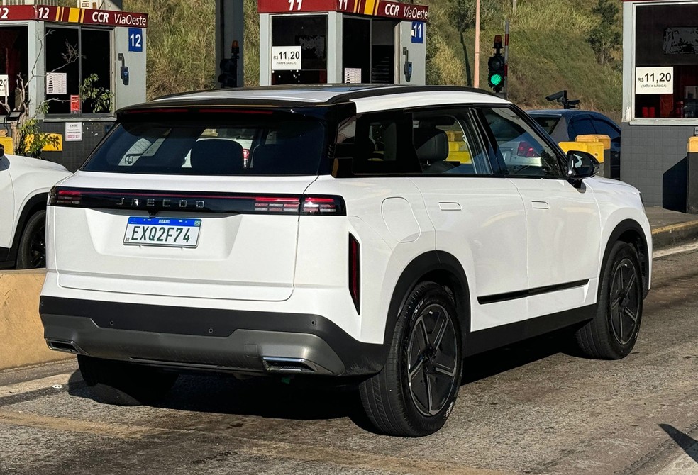Jaecoo 7 em testes em São Paulo — Foto: Raphael Panaro/Auto News Brasil