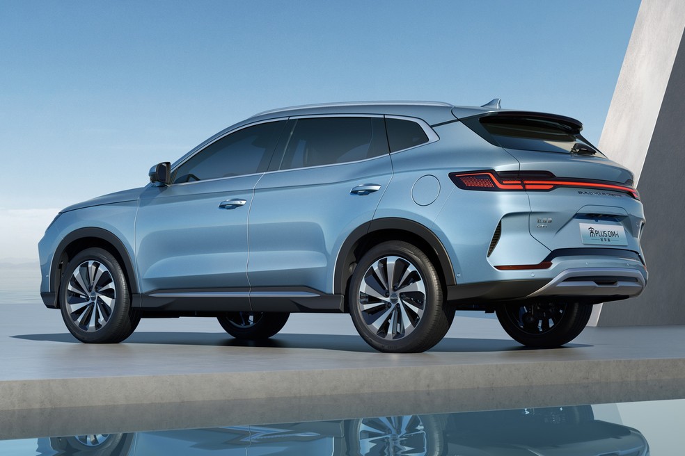 BYD Song Plus 2026 tem conjunto mecânico híbrido plug-in de 235 cv de potência combinada — Foto: Divulgação