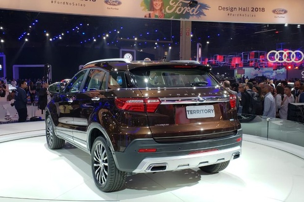 Ford Territory passou por alterações de estilo em relação ao modelo JMC (Foto: Tabatha Benjamin/Auto News Brasil) — Foto: Auto Esporte