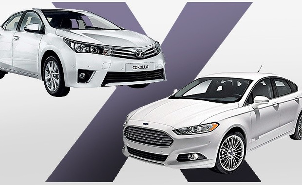 Qual Comprar: Ford Fusion ou Toyota Corolla? (Foto: Auto News Brasil) — Foto: Auto Esporte
