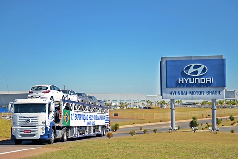 HB20 começa a ser exportado para o Uruguai (Foto: Divulgação) — Foto: Auto Esporte