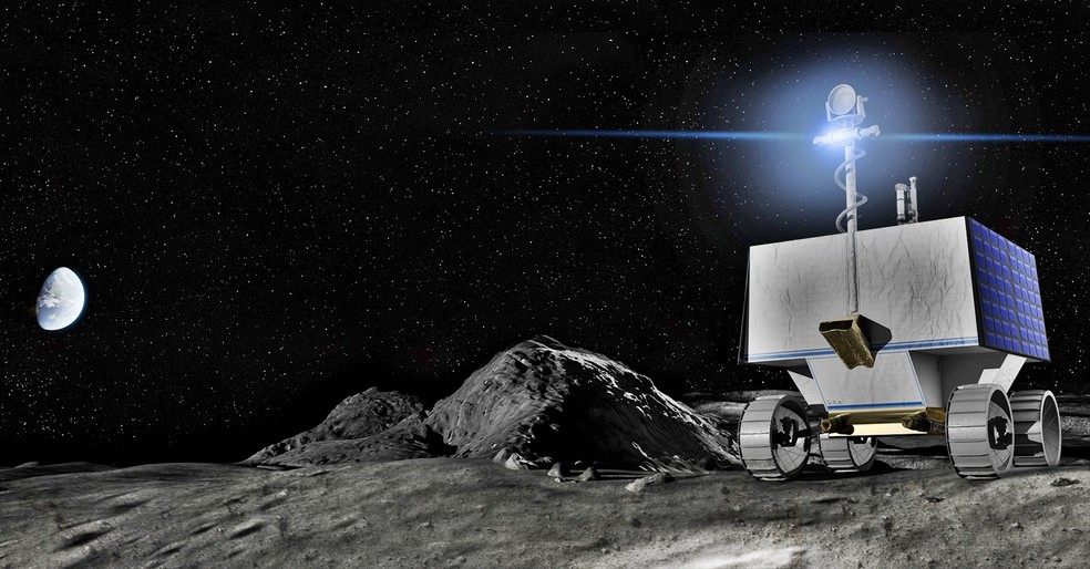 O veículo vai mapear uma superfície lunar de aproximadamente 93 quilômetros quadrados — Foto: Divulgação 