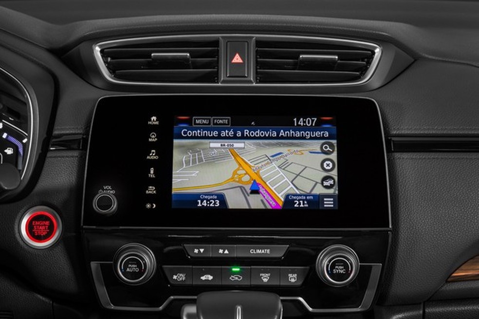 Multimídia de sete polegadas tem GPS e entrada HDMI (Foto: Divulgação) — Foto: Auto Esporte