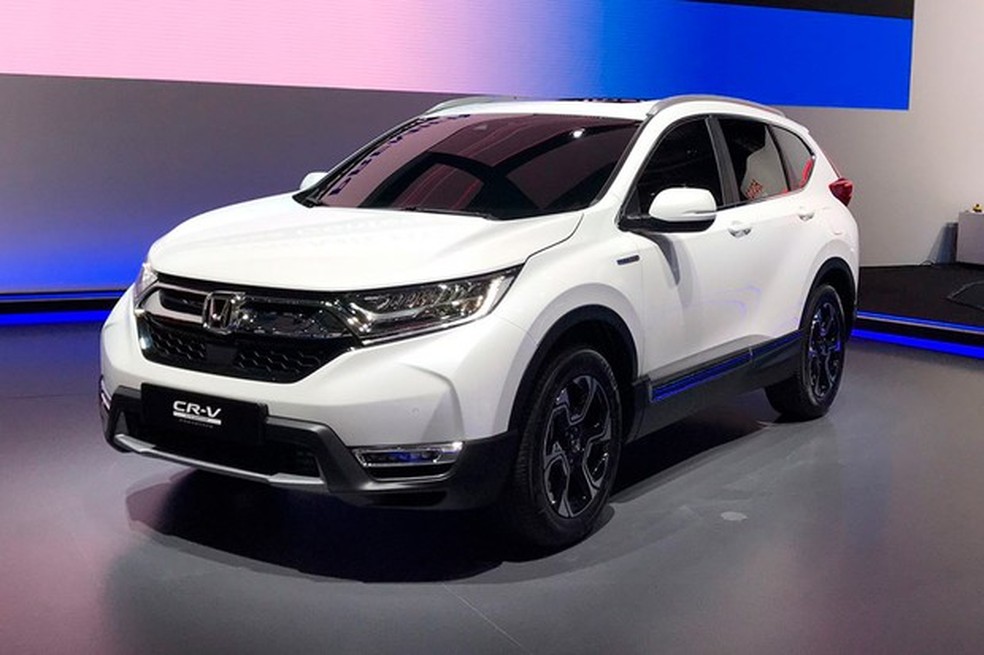 Honda CR-V híbrido no Salão de Frankfurt 2017 (Foto: Gabriel Aguiar/Auto News Brasil) — Foto: Auto Esporte