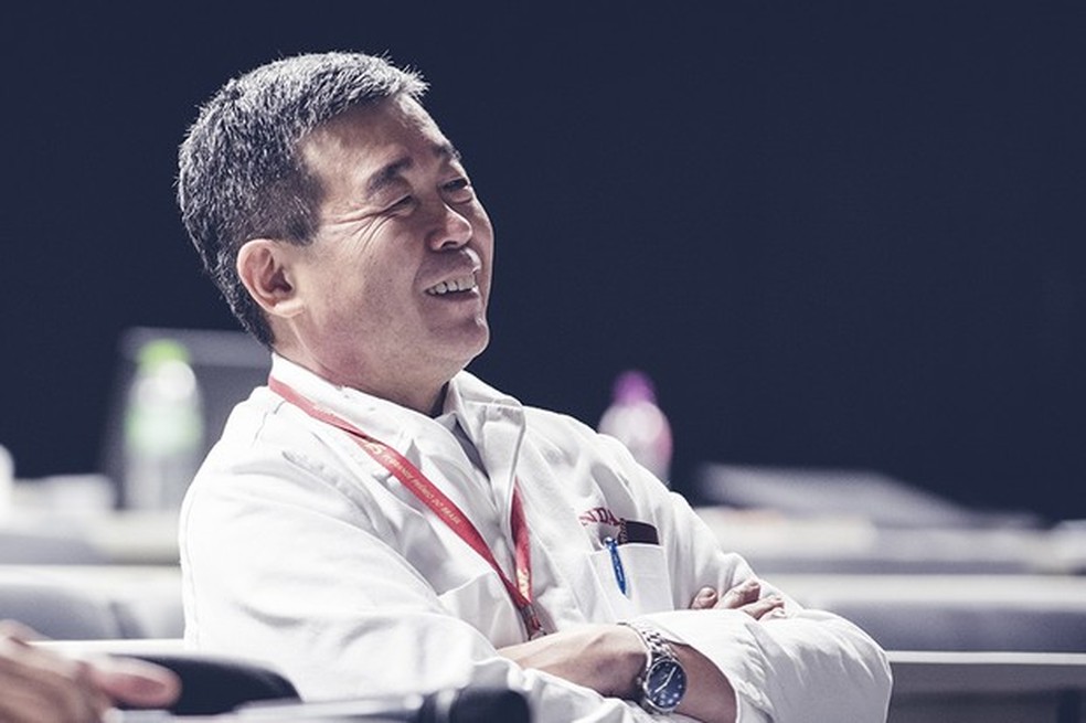 Issao Mizoguchi, presidente da Honda e o primeiro brasileiro a assumir a liderança das operações da América do Sul na montadora (Foto: Marcos Camargo) — Foto: Auto Esporte