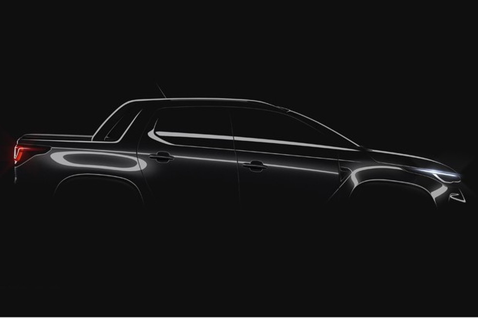 Fiat Strada 2021 apareceu na primeira imagem oficial (Foto: Divulgação) — Foto: Auto Esporte