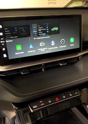 Tela de configuração do Haval H6
