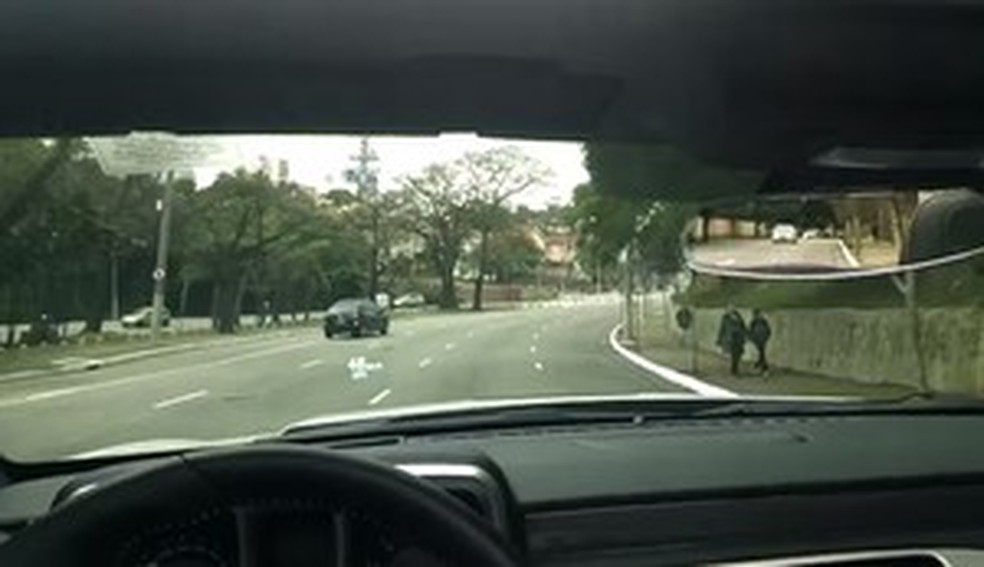 Vídeo gravado com o Google Glass (Foto: Reprodução) — Foto: Auto Esporte