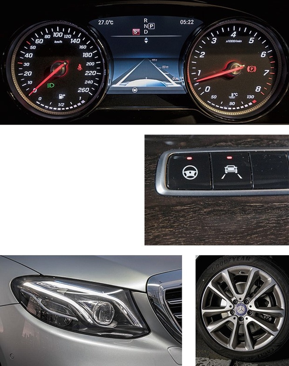 ACC e permanência na faixa Baseado na tecnologia de radar, e ainda mais comum em modelos de médio e alto valor, o Controle de Cruzeiro Adaptativo (ACC, em inglês) acelera e freia o carro automaticamente, mantendo distância em relação ao veículo à frente. Já o assistente de permanência se baseia na informação de câmeras que "leem" a estrada a fim de manter o carro na faixa de rolamento e até permitir que o motorista largue brevemente o volante.   Controles de direção e de velocidade são acionados separadamente  Faróis totalmente de leds têm iluminação inteligente adaptável (Fotos: Marcos Camargo)  — Foto: Auto Esporte