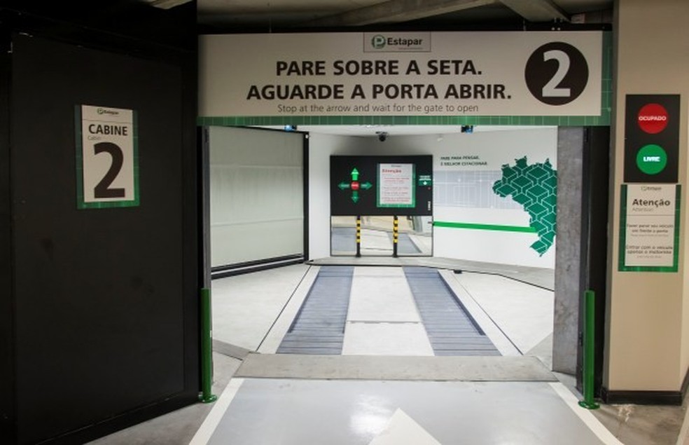 Estapar inaugura primeiro estacionamento robotizado no Brasil (Foto: Divulgação/Estapar) — Foto: Auto Esporte