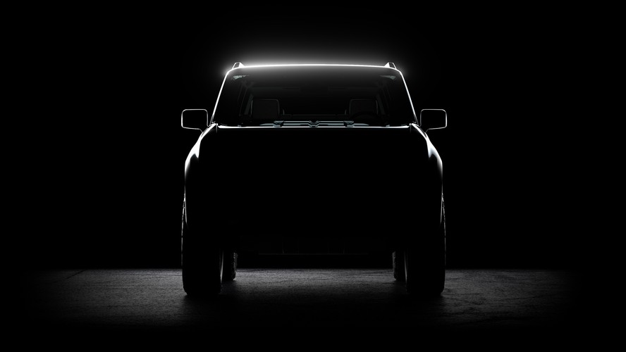 Teaser de lançamento do novo SUV elétrico da Scout