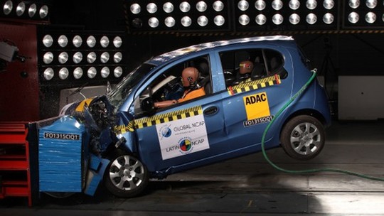 Nota zero: Chery discorda de Latin NCAP em resultado de crash test do QQ