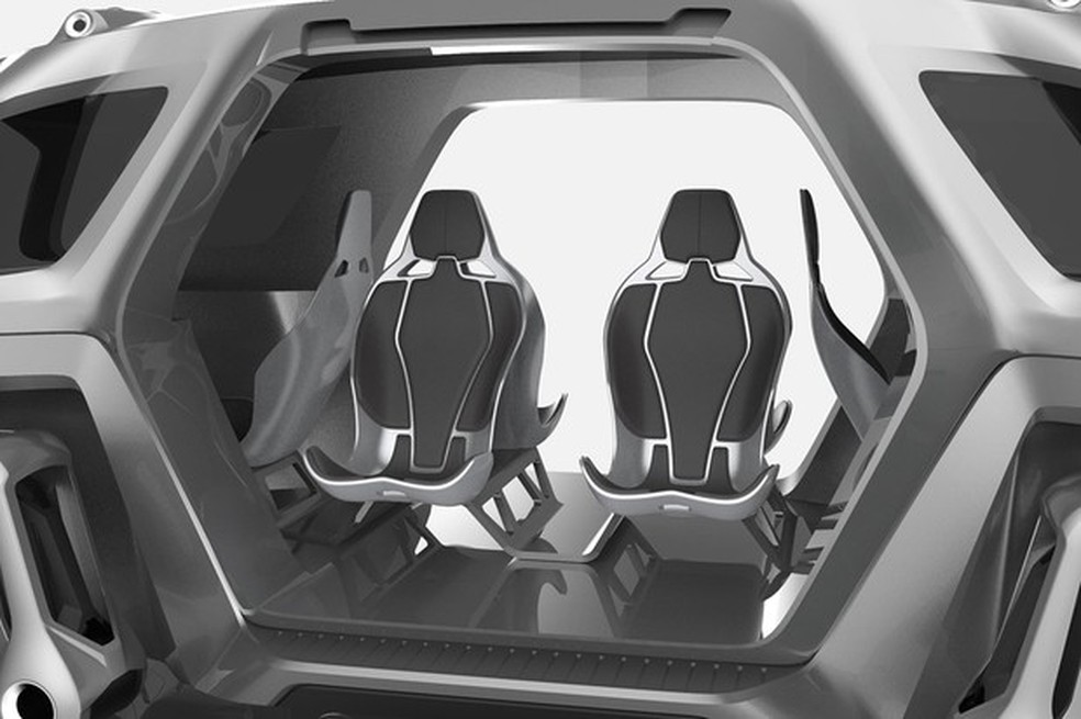 Cabine tem muito espaço na parte central e pode levar até seis pessoas (Foto: Divulgação) — Foto: Auto Esporte
