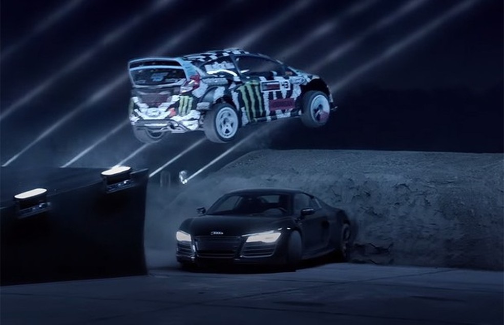 Vídeo da Castrol tem Ken Block, Adrian Zaugg, Augusto Farfus e Mick Rockenfeller (Foto: Reprodução) — Foto: Auto Esporte