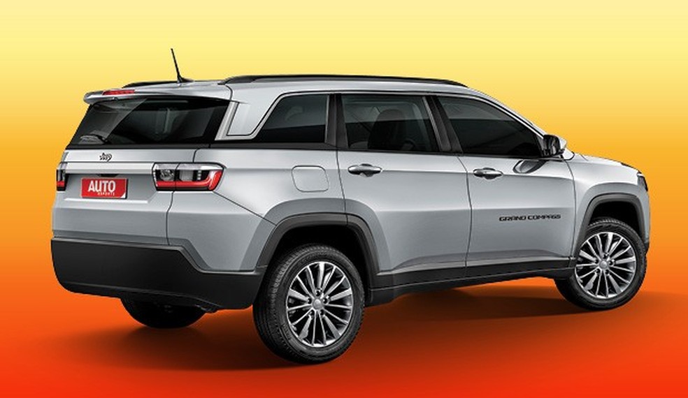 "Grand Compass" terá um visual semelhante mas mais quadrado (Foto: Projeções: João Kleber Amaral) — Foto: Auto Esporte